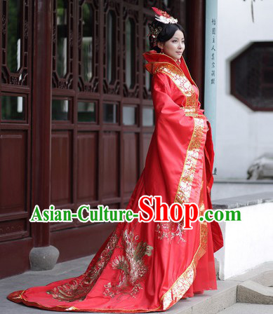 Traditional Ancient Chinese Tang Dynasty Empress Costumes and Headwear