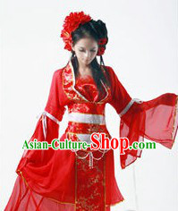 Ancient Chinese Red SD BJD Wedding Clothing for Brides