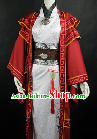 Ancient Chinese Swordsman Cosplay Outfit for Men