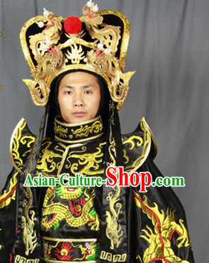 Bian Lian Mask Changing Dragon Embroidery Costumes Hat and 12 Masks