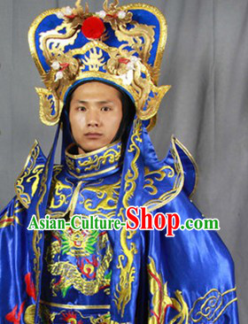 Sichuan Opera Bian Lian Costumes Pants Belt Hat and 12 Masks Complete Set