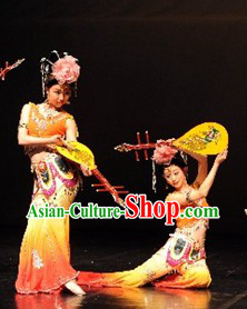 Dunhuangwu Dancing Costumes and Headdress for Women