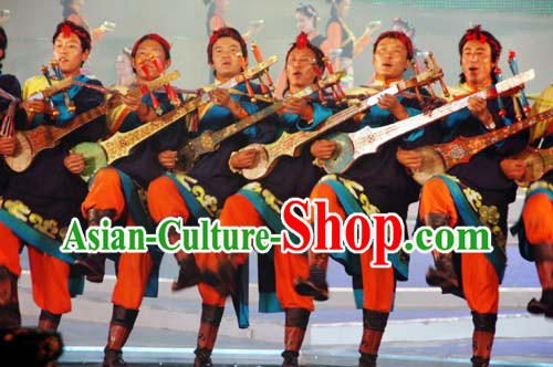 Traditional Chinese Tibetan Ethnic Clothing and Hat for Men