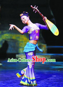 Ancient Chinese Fairy Dancing Costumes and Wig for Women