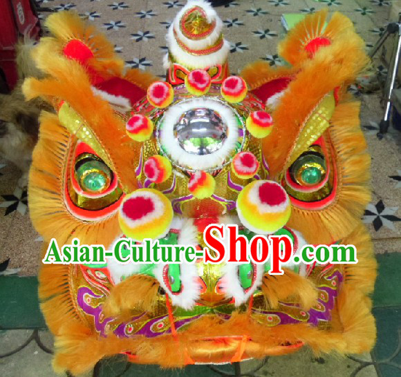 Old Style Chinese FUT SAN Lion Dance Costumes Complete Set for Adults