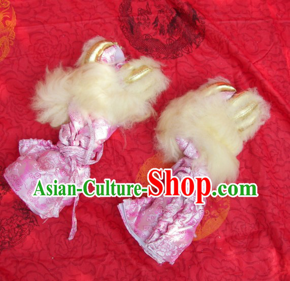 Dragon Fabric Lion Dance Claws for Professional Performance and Competition