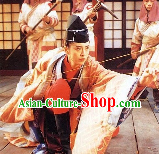 Dongfang Bubai Fictional Character in the Wuxia Novel Costumes and Hat Complete Set