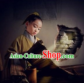 Ancient Traditional Chinese Student Hanfu Clothes for Kids