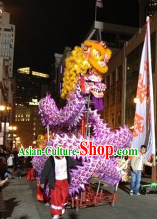 New Year Night Parade Celebration Luminated Dragon Dancing Costumes Complete Set