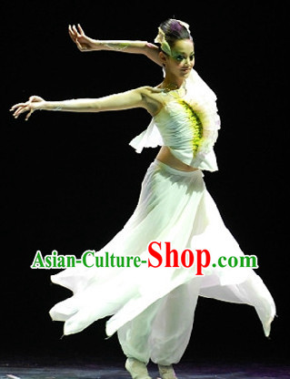 Professional Solo Dance Costumes and Headwear Complete Set for Women