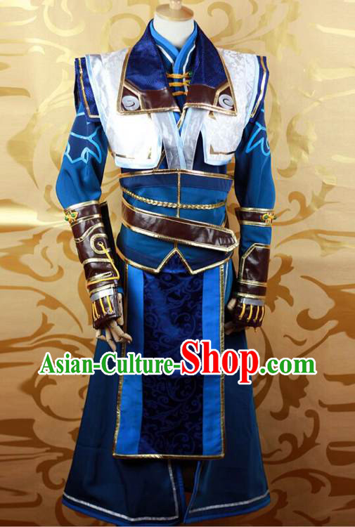 Ancient Chinese Swordsman Cosplay Costumes Complete Set