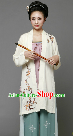 Ancient Chinese Song Dynasty Female Clothing and Hair Accessories Complete Set