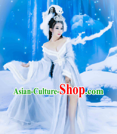 Traditional Chinese Fox Fairy Costumes Complete Set