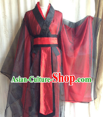 Black and Red Classical Hanfu Costumes for Men