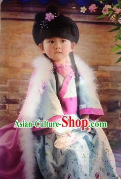 Chinese Traditional Hanfu Costumes for Kids
