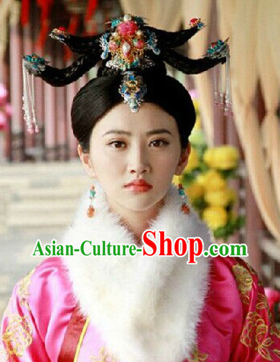 Ancient Chinese Palace Empress Wig and Headwear