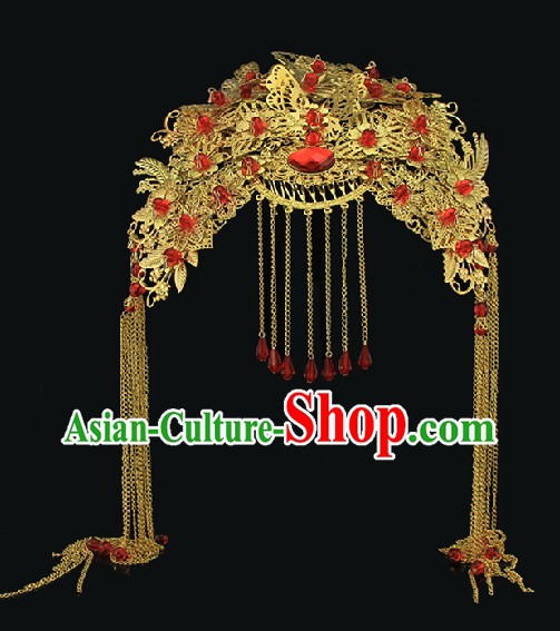 Chinese Traditional Handmade Hanfu Bridal Headpiece