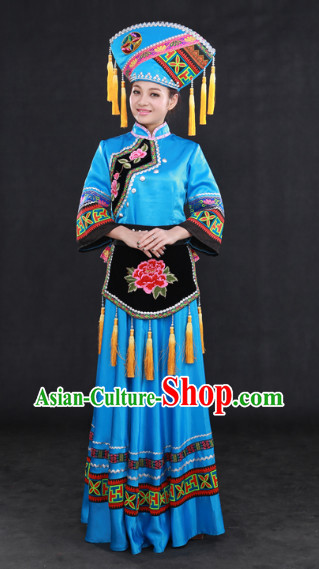Zhuang Ethnic Minority Clothing Complete Set
