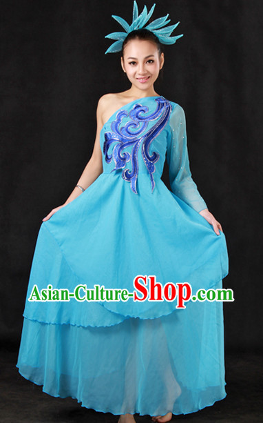 Stage Classical Dancing Costumes and Headwear for Girls