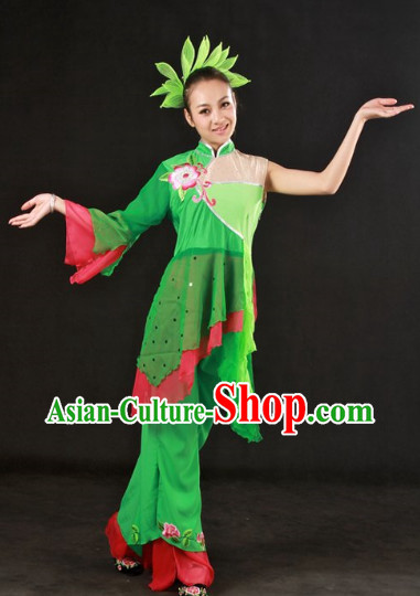 Han Ethnic Dance Suit and Headwear