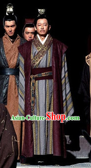 Chinese Emperor Traditional Dresses and Crown Complete Set