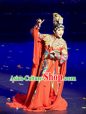 Ba Wang Bie Ji Empress Costumes and Headwear Complete Set