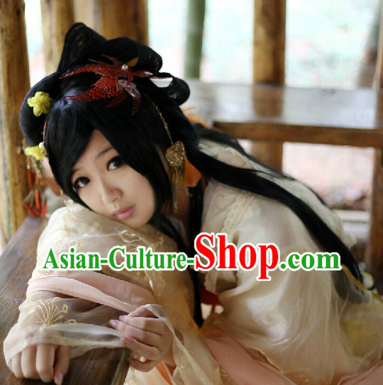 Ancient Chinese Imperial Palace Long Wig