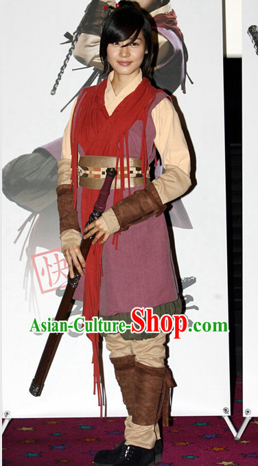Ancient Korean Swordwoman Costumes Complete Set