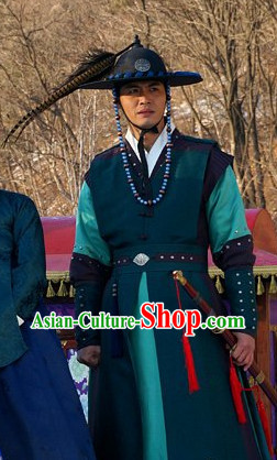 Korean Traditional Young Official Clothes and Hat