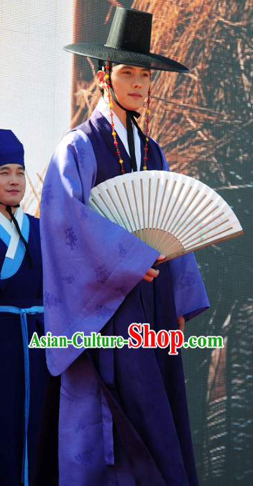 Korean Traditional Dresses and Hat for Men