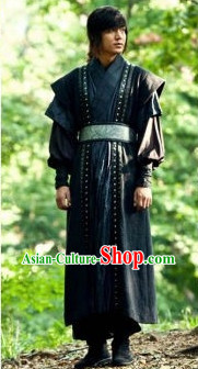 Traditional Korean Black Robe for Men