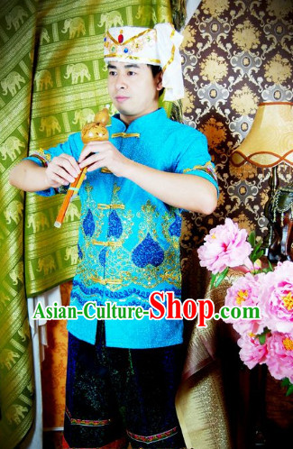 Southeast Asia Traditional Laos Dresses for Men