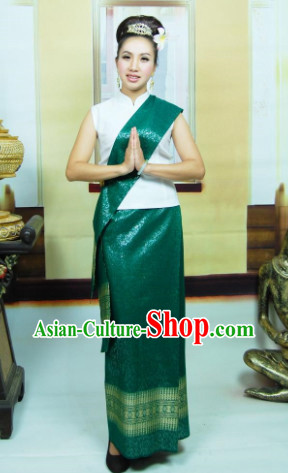 Southeast Asia Traditional Thailand Clothing for Girls