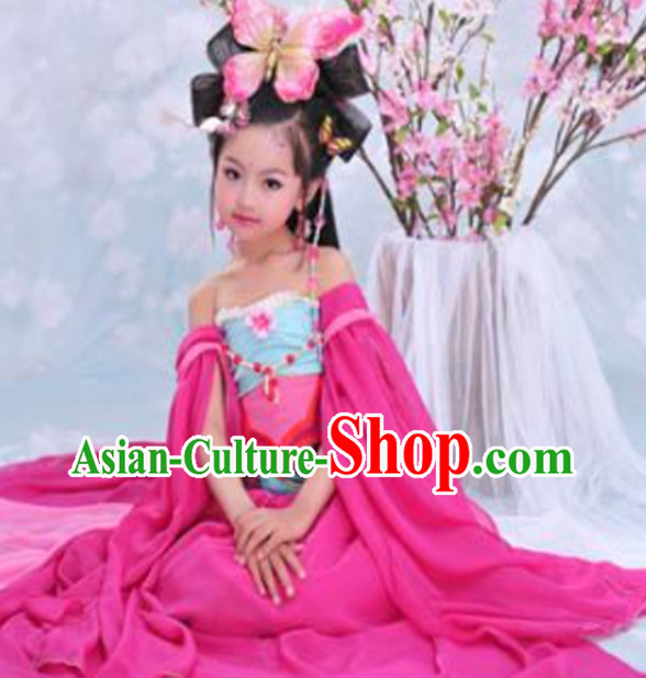 Traditional Classical Dancewear and Headwear Complete Set for Kids