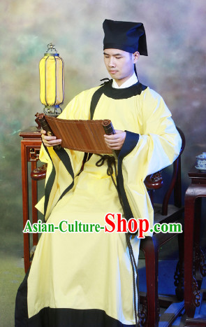 Chinese Traditional Dress and Hat for Men