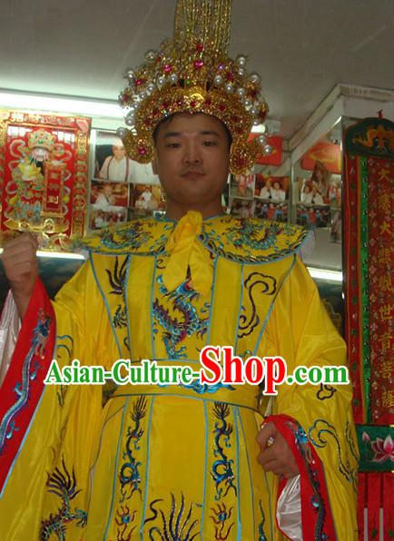 Professional Stage Emperor Costumes and Crown