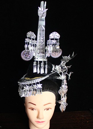 Traditional Chinese Miao and Dong Silver Hair Accessories Set