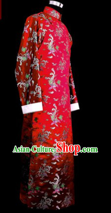 Traditional Chinese Minguo Time Long Robe for Men