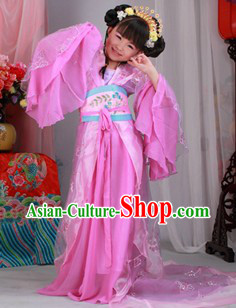 Ancient Chinese Princess Costumes and Headwear for Kids