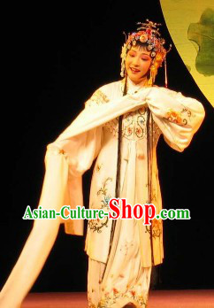 Li Xiuying Beijing Opera Hua Dan Costumes and Hair Accessories Complete Set