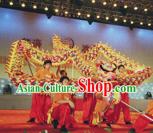 Professional Stage Performance Luminous Dragon Dance Music and Costume Complete Set