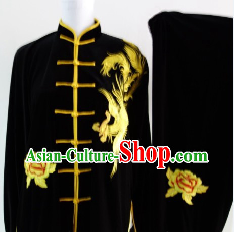 Chinese Top Martial Arts Shop Pleuche Costumes Complete Set