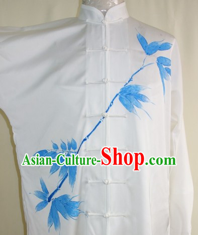 Hand Painted Bamboo Martial Art Dresses, Sportswear   Accessories