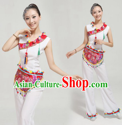 Cantata Dance Group Dance Singing Group Performance Costumes and Headwear Complete Set for Women