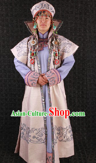 Ancient Mongolian Empress Costumes and Hat for Women