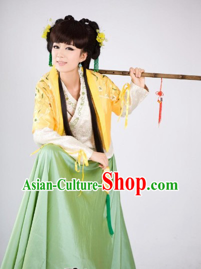 Ancient Chinese Swordswoman Female Knight Costumes Complete Set