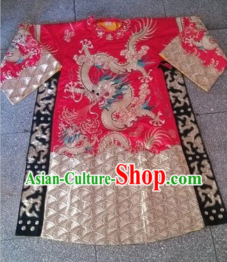 Traditional Chinese Beijing Opera Dragon Embroidery Stage Performance Costumes