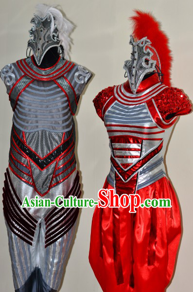 Chinese Spring Festival Gala 2014 Opening Dance Horse Dance Costumes and Headwear Complete Set
