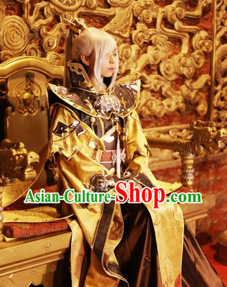 Ancient Chinese Style White Whitch Long Wig