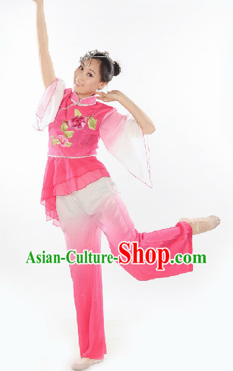 Traditional Yangge Dancing Costume for Girls